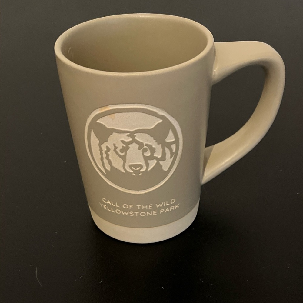 Joyful with grey heart cream ceramic stoneware demdaco coffee mug